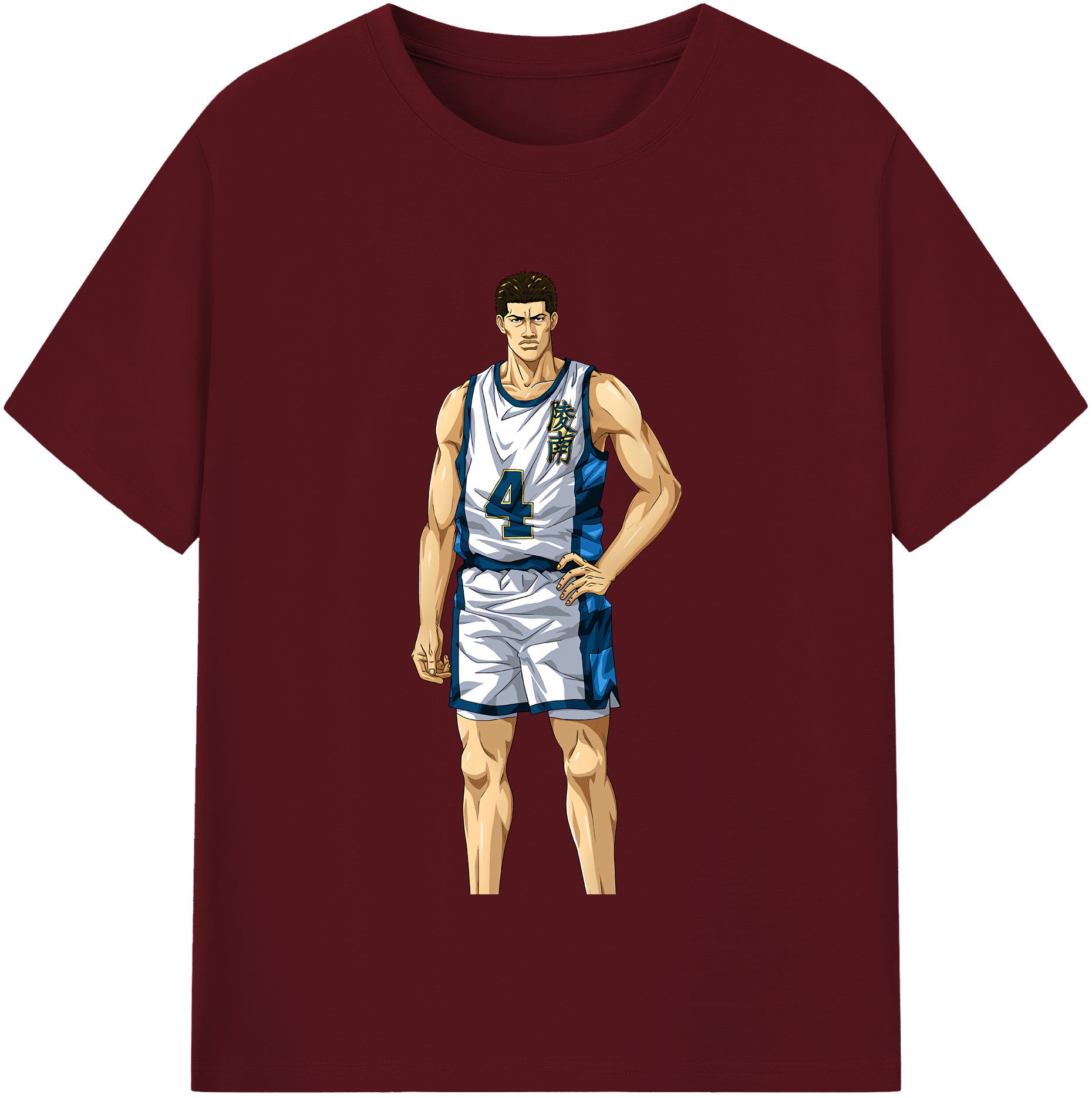 SLAM DUNK／スラムダンク 綿100％半袖Tシャツ（フロントプリント）